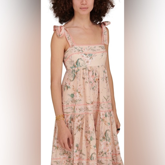 Zimmermann Moonshine tie shoulder dress 2 - Picture 2 of 6